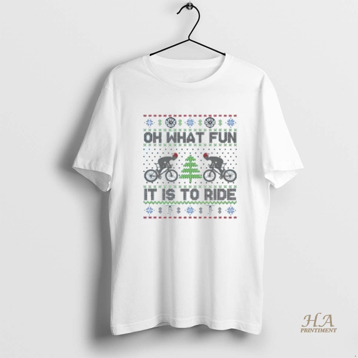 Official Oh What Fun It Is To Ride Bicycle Ugly Christmas T-Shirts, Hoodie, Sweatshirt | InkNestWear.com