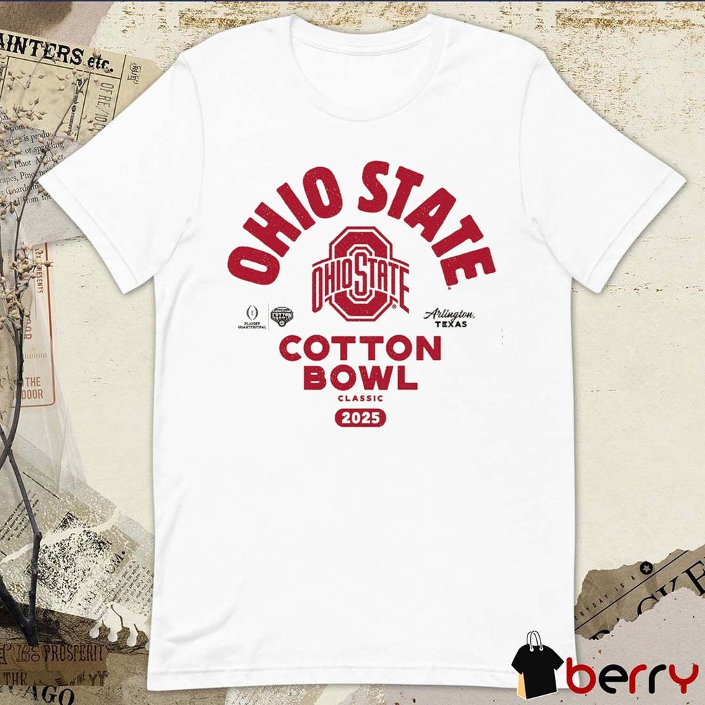 Ohio State Buckeyes College Football Playoff 2026 Cotton Bowl Classic Arlington Texas t-shirt