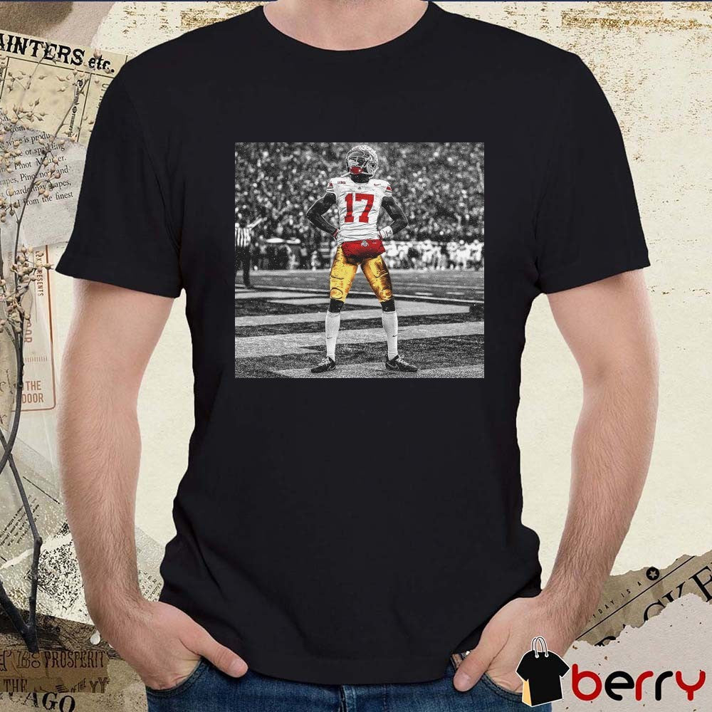 Ohio State Buckeyes Football Carnell Tate Standing 2025 t-shirt