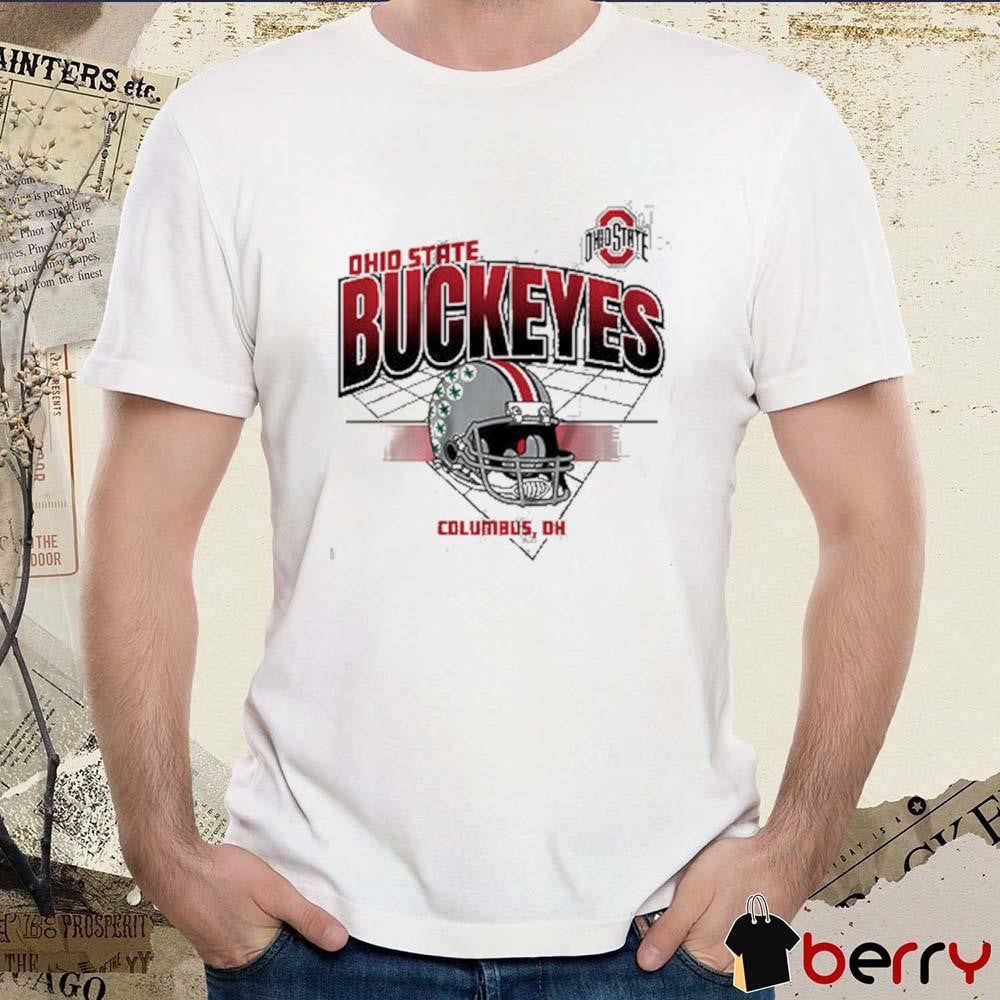Ohio State Buckeyes Football Helmet Grid Columbus NCAA 2024 t-shirt