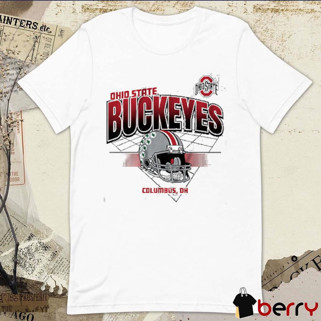 Ohio State Buckeyes Football Helmet Grid Columbus NCAA 2024 t-shirt