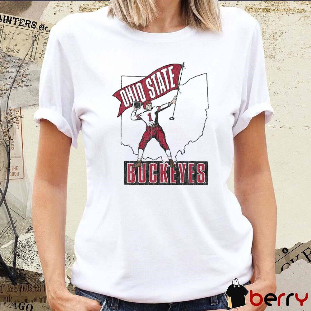 Ohio State Buckeyes Player #1 Vintage Home Territory Football t-shirt