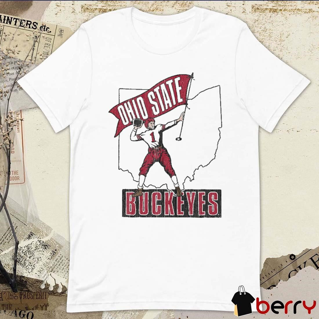 Ohio State Buckeyes Player #1 Vintage Home Territory Football t-shirt