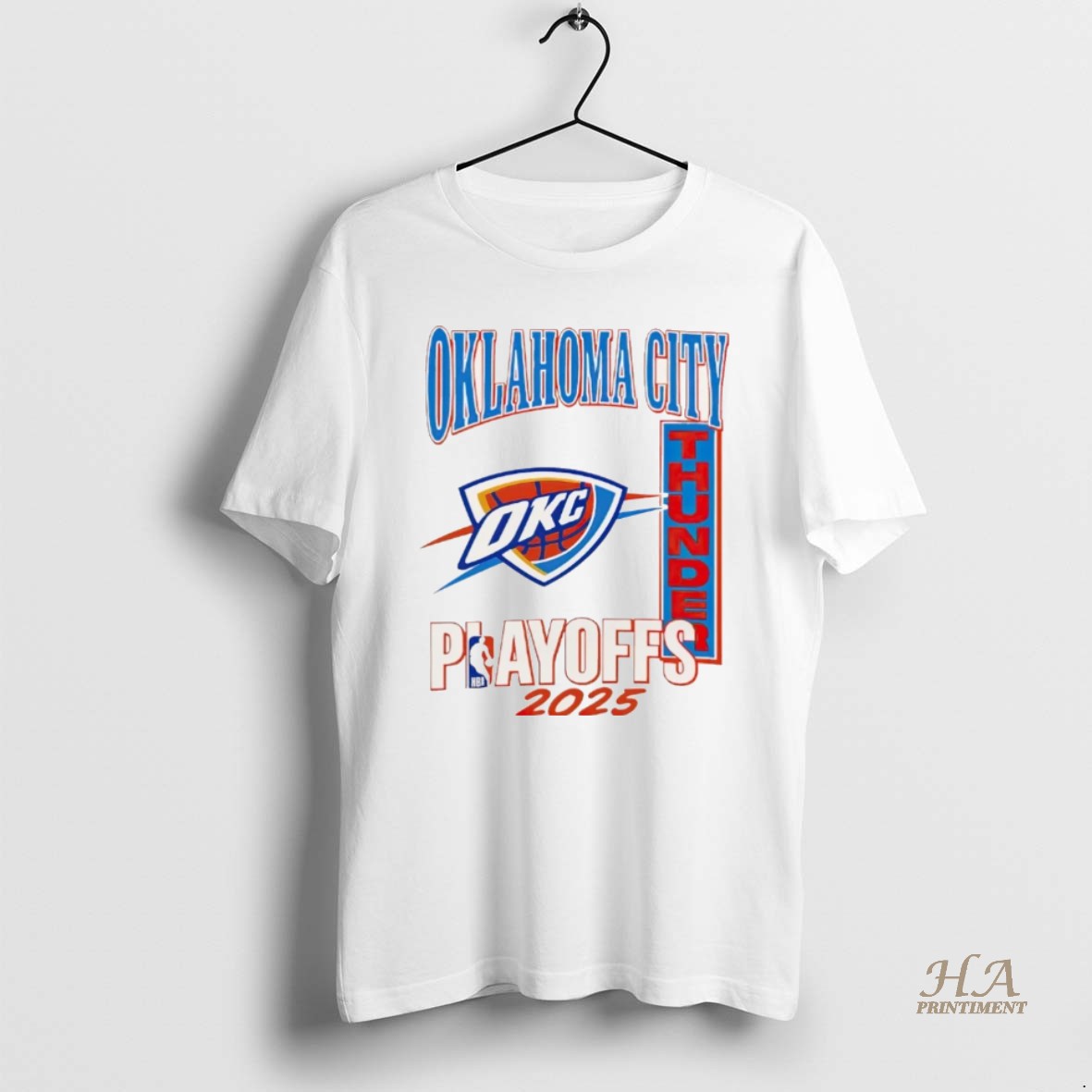 Official Oklahoma City Thunder Playoffs 2025 Logo Christmas T-Shirts, Hoodie, Sweatshirt | InkNestWear.com