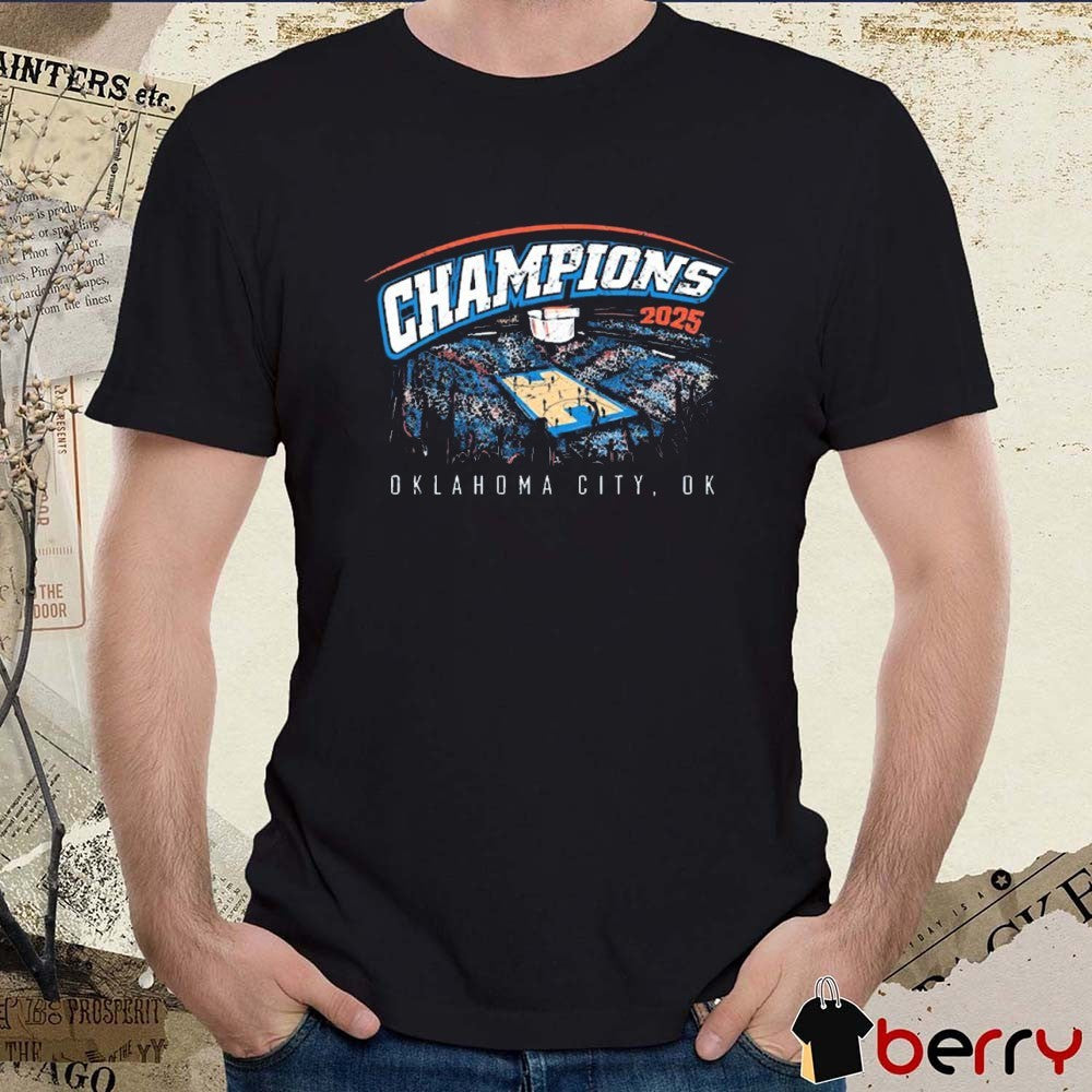 Oklahoma City Thunder defeated Indiana Pacers Champions Crowd Oklahoma City OK Stadium 2025 Graphic t-shirt