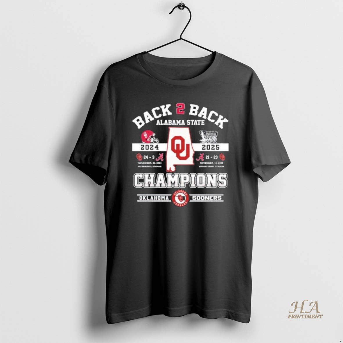 Official Oklahoma Sooners Back 2 Back Alabama State Champions T-Shirts, Hoodie, Sweatshirt | InkNestWear.com