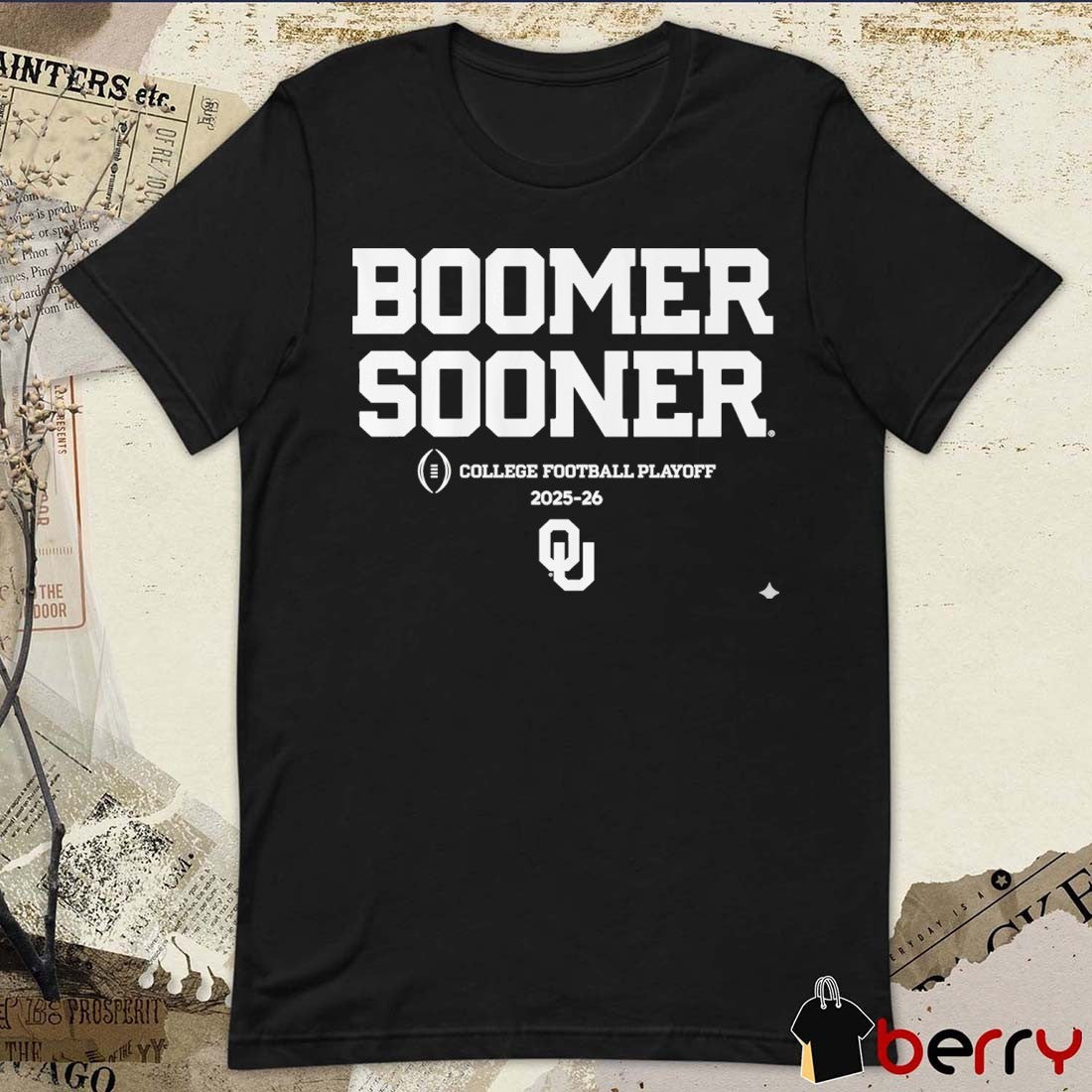 Oklahoma Sooners Football Boomer Sooner 2025-26 CFP t-shirt