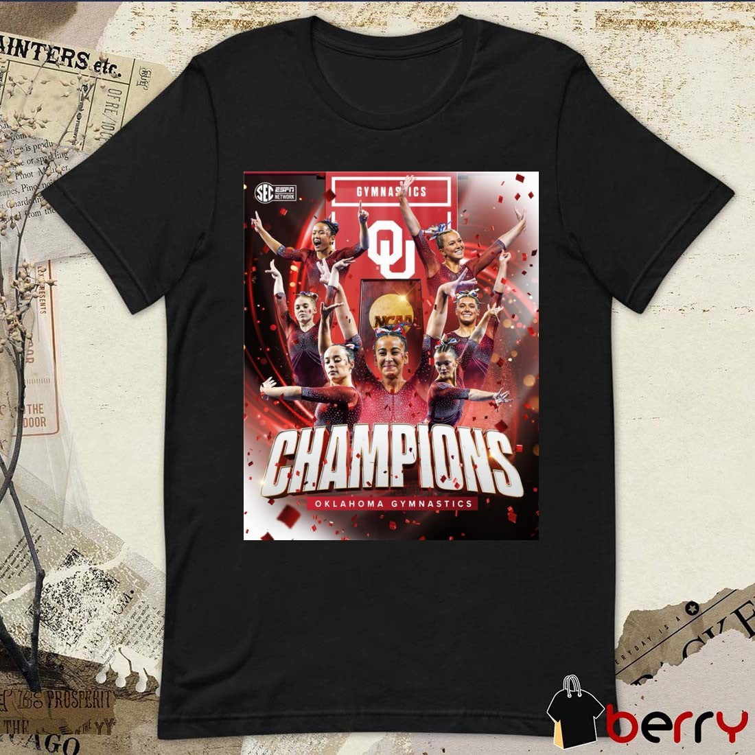 Oklahoma Sooners Gymnastics NCAA Back-to-back National Championships 2026 Poster t-shirt