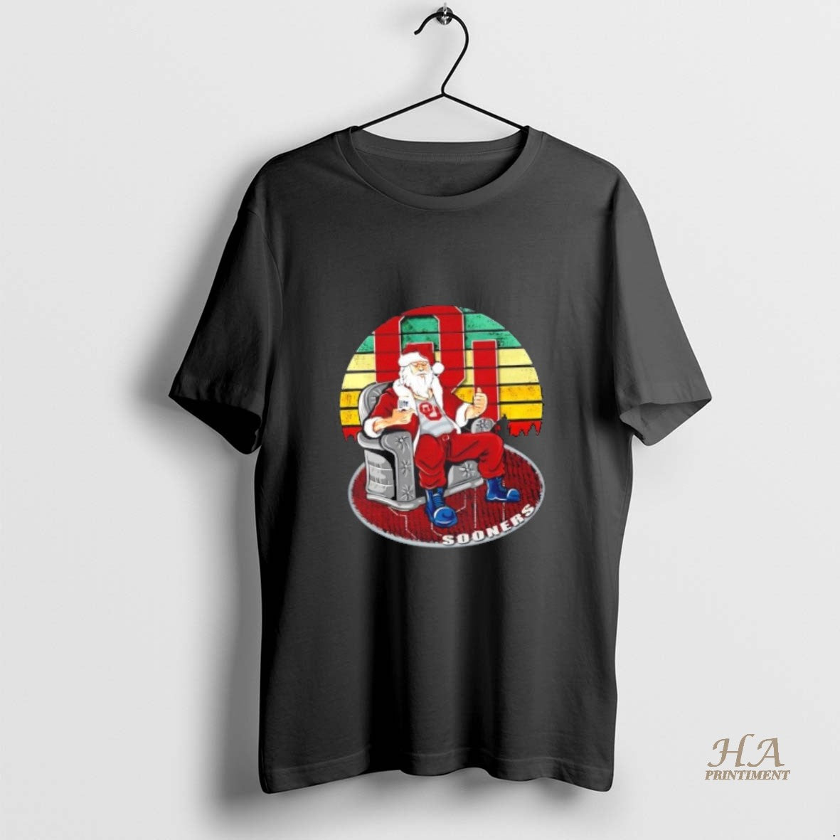 Official Oklahoma Sooners X Santa Claus Christmas Vintage T-Shirts, Hoodie, Sweatshirt | InkNestWear.com