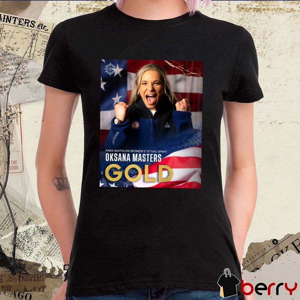 Oksana Masters Gold Medal Para Biathlon Women’s Sitting Sprint Poster t-shirt