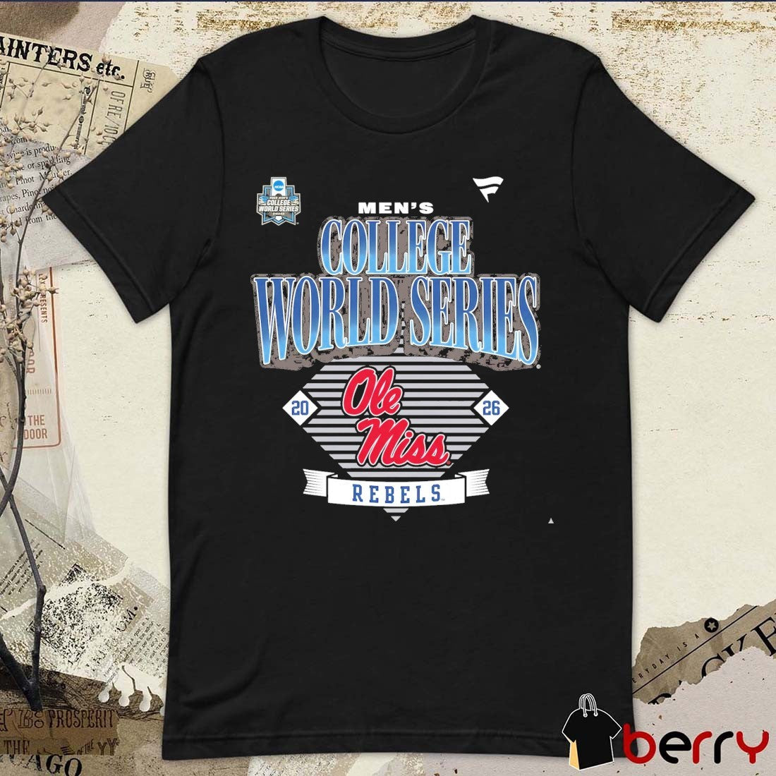 Ole Miss Rebels 2026 NCAA Baseball Men’s College World Series Pitch Pulse t-shirt