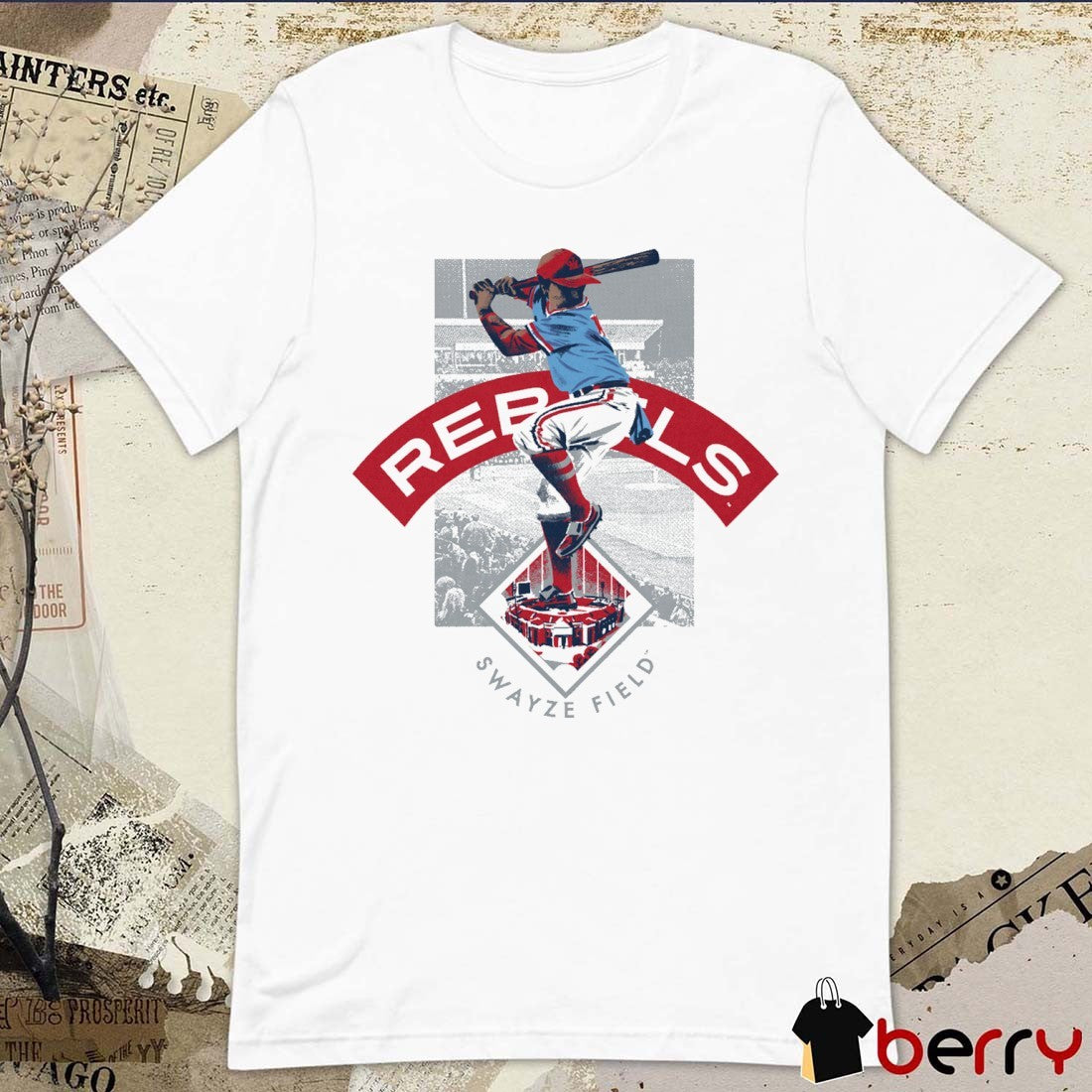 Ole Miss Rebels Baseball Swayze Field Hardball Heritage t-shirt
