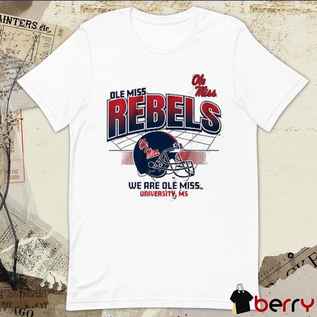 Ole Miss Rebels Football Helmet Grid We Are Ole Miss University NCAA 2024 t-shirt
