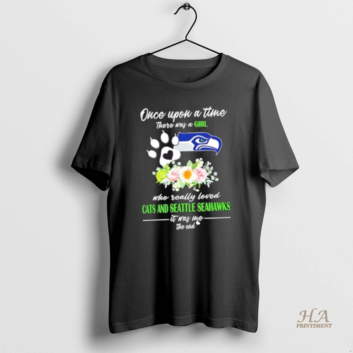 Official Once Upon A Time There Was A Girl Who Really Loved Cats And Seattle T-Shirts, Hoodie, Sweatshirt | InkNestWear.com