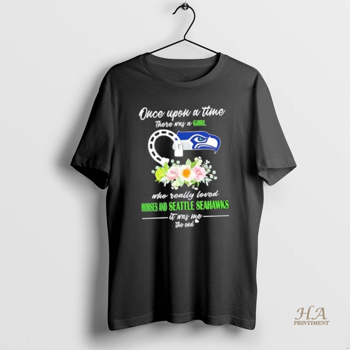 Official Once Upon A Time There Was A Girl Who Really Loved Horses And Seattle T-Shirts, Hoodie, Sweatshirt | InkNestWear.com