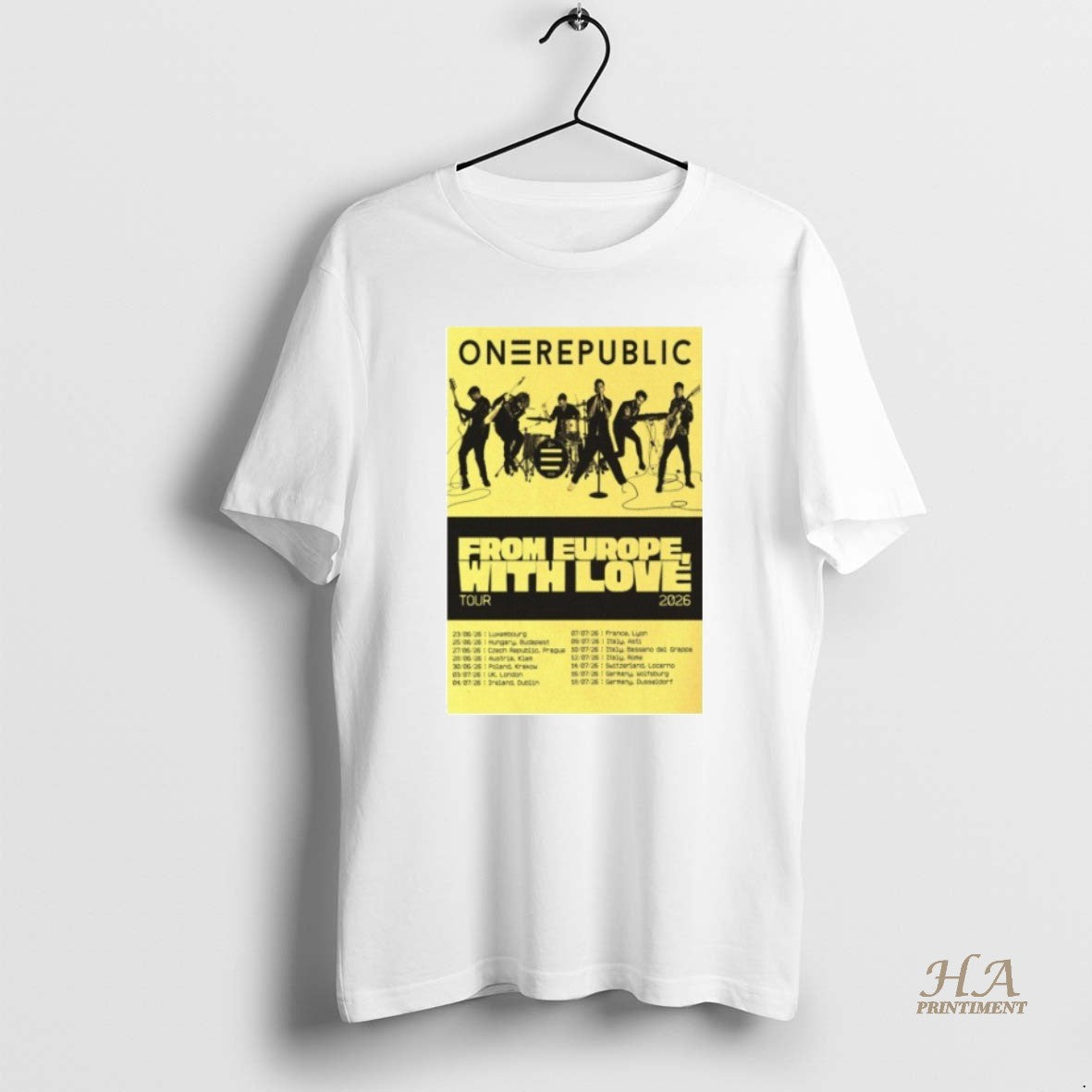 Official One Republic From Europe With Love Tour 2026 T-Shirts, Hoodie, Sweatshirt | InkNestWear.com