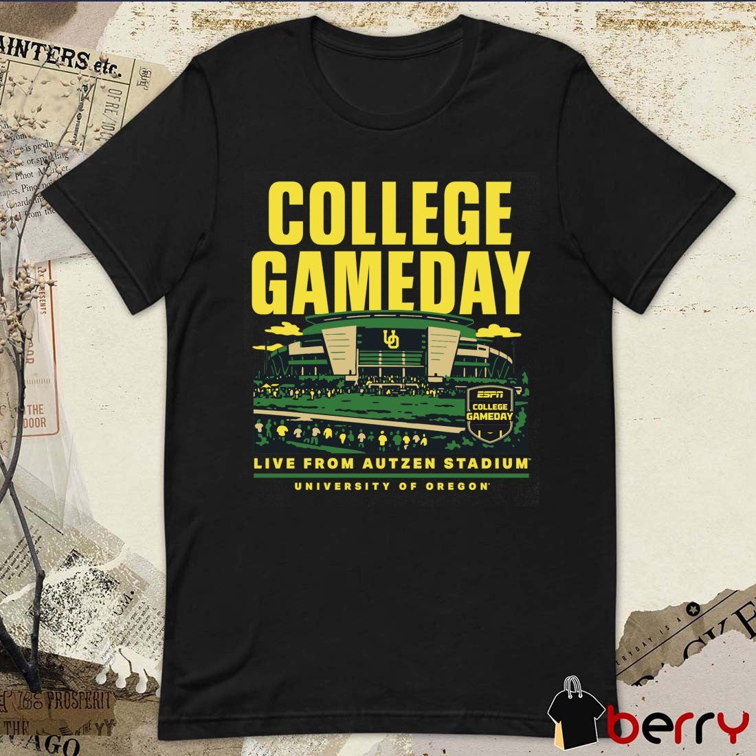 Oregon Ducks ESPN College GameDay Live From Autzen Stadium University Of Oregon t-shirt