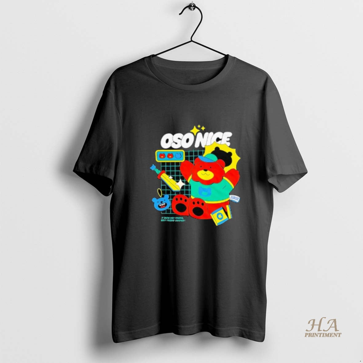 Official Oso Nice If Bear Not Friend Why Friend Shaped T-Shirts, Hoodie, Sweatshirt | InkNestWear.com