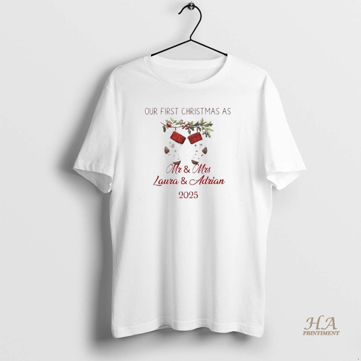 Official Our First Christmas As A Family Decor 2025 Personalized Ornaments White T-Shirts, Hoodie, Sweatshirt