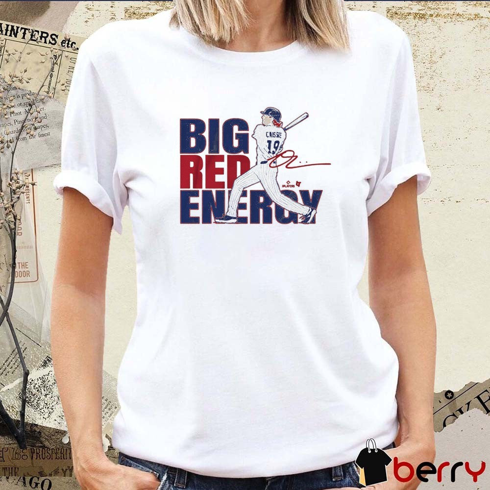 Owen Caissie Big Red Energy Chicago Cubs MLB 2025 Signature t-shirt