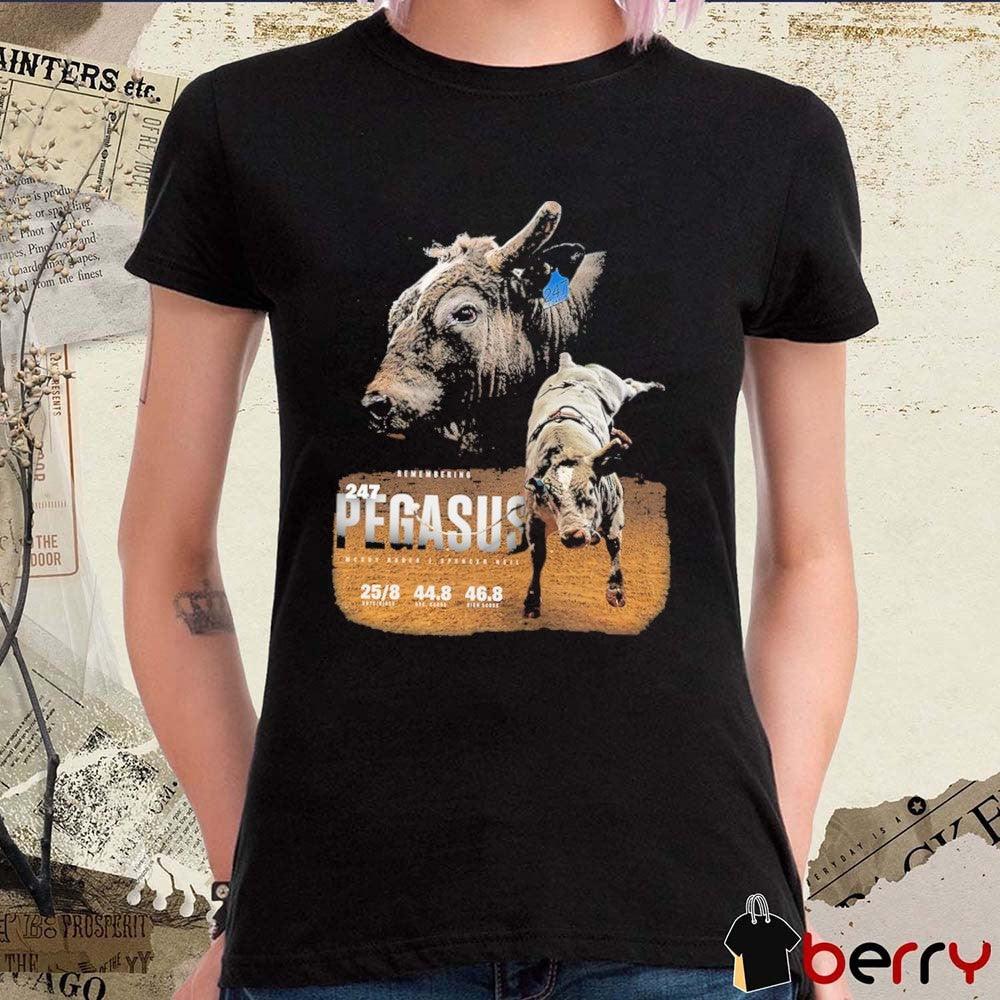 PBR Remembering 247 Pegasus McCoy Rodeo Spencer Neil 2026 t-shirt