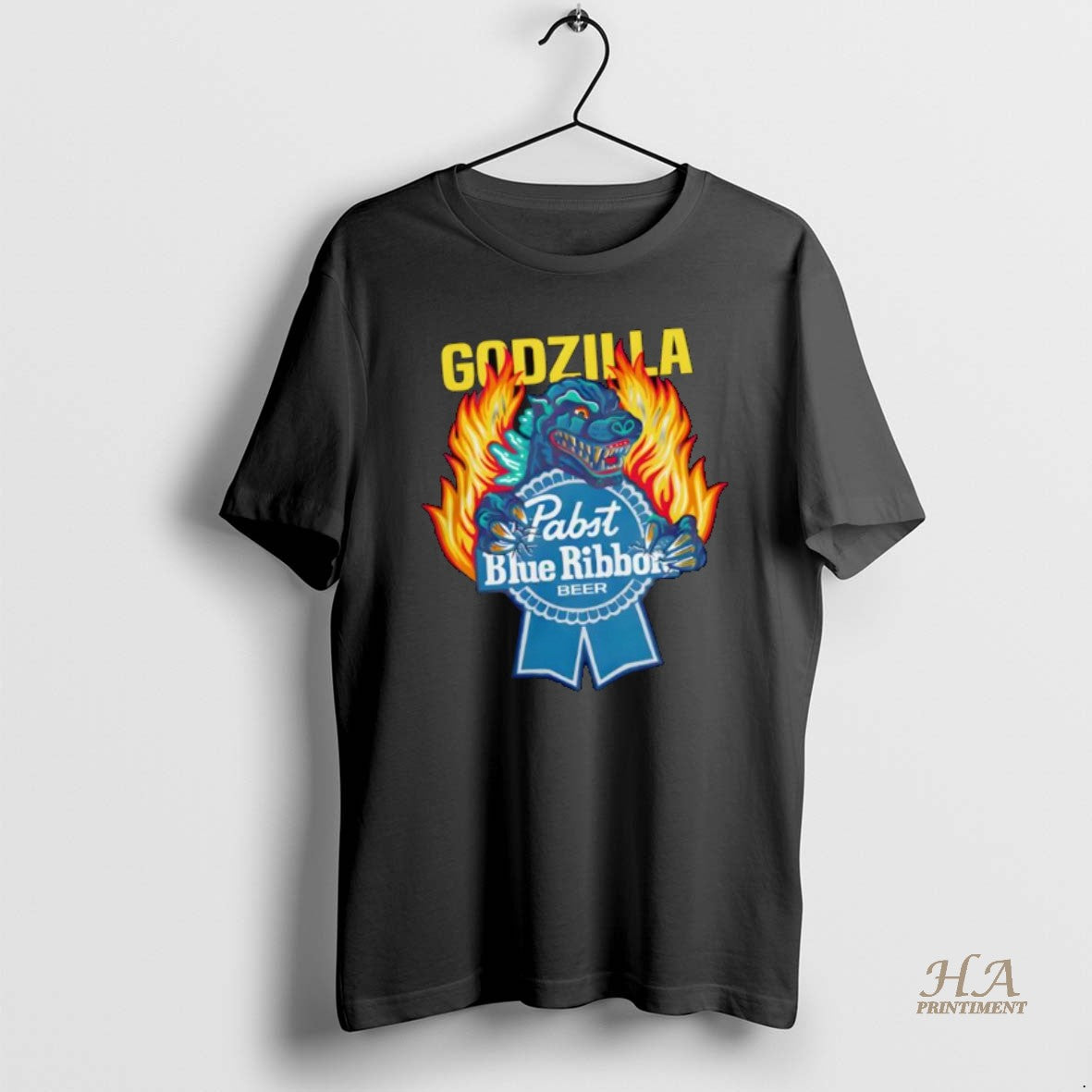 Official Pabst Blue Ribbon Store Flamed Godzilla T-Shirts, Hoodie, Sweatshirt | InkNestWear.com