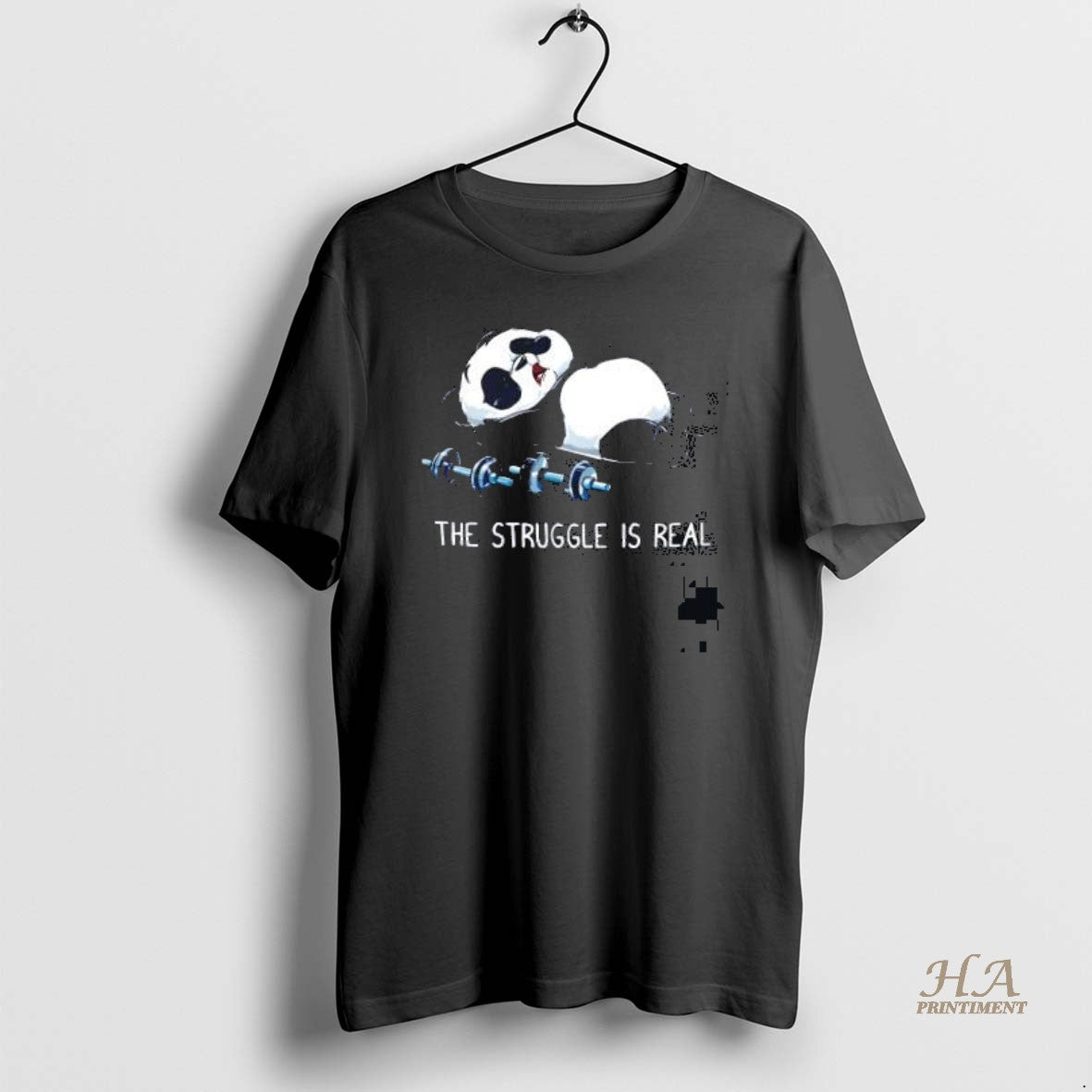Official Panda The Struggle Is Real Vintage Gym T-Shirts, Hoodie, Sweatshirt | InkNestWear.com