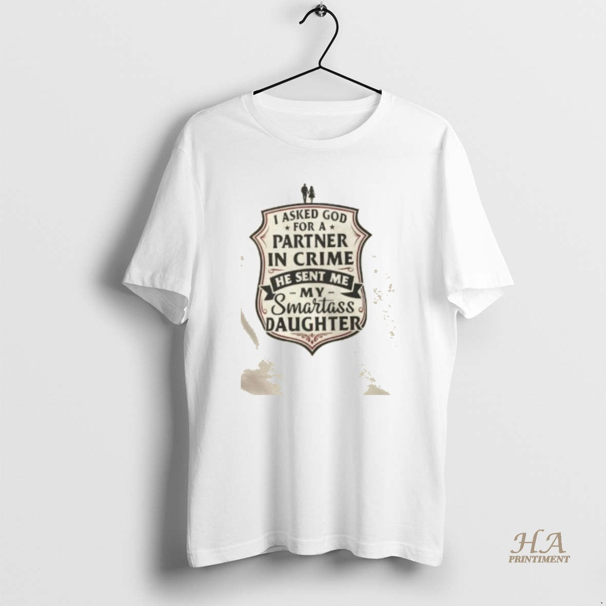 Official Partner In Crime Daughter Dad Gift T-Shirts, Hoodie, Sweatshirt | InkNestWear.com