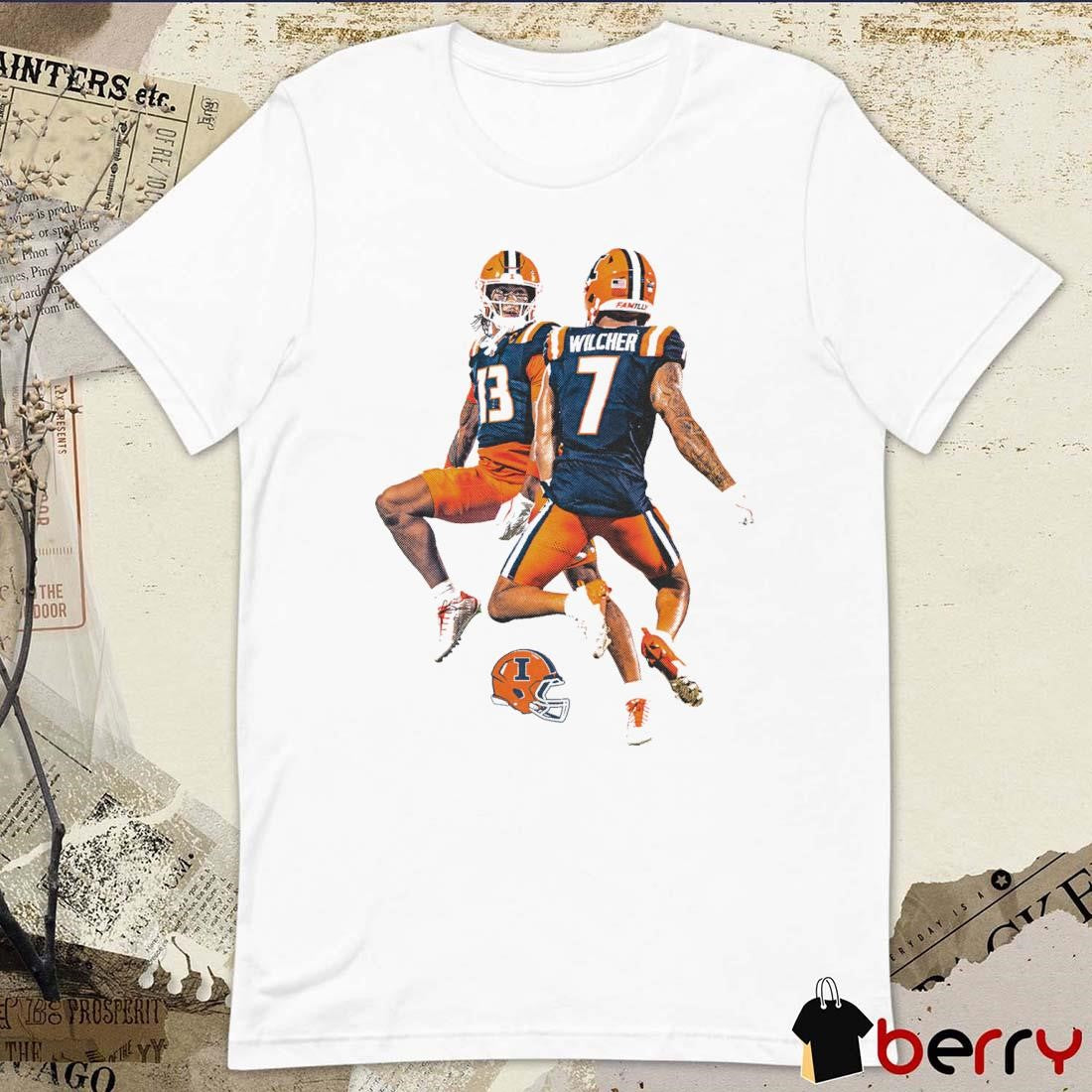 Pat Bryant And Kenari Wilcher Hang Time Illinois Football Graphic t-shirt