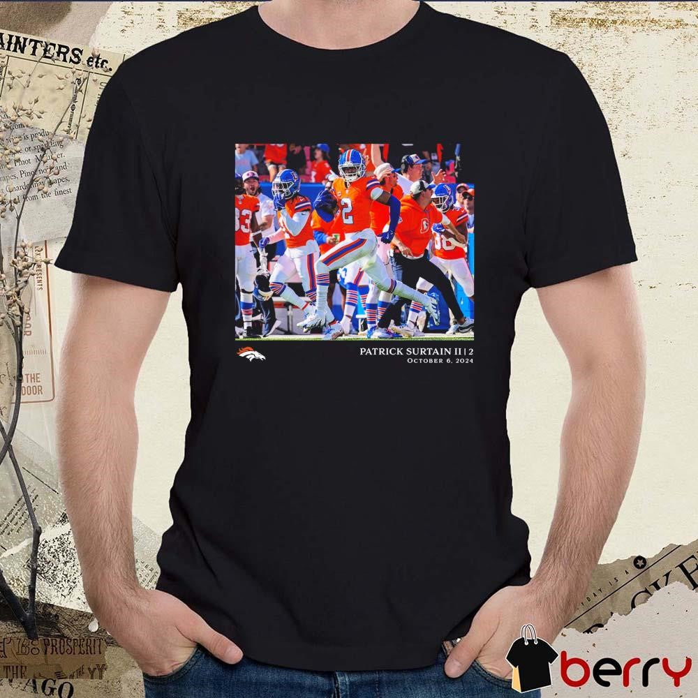 Patrick Surtain II Denver Broncos NFL Flash Features Week 5 Oct 6 2024 t-shirt