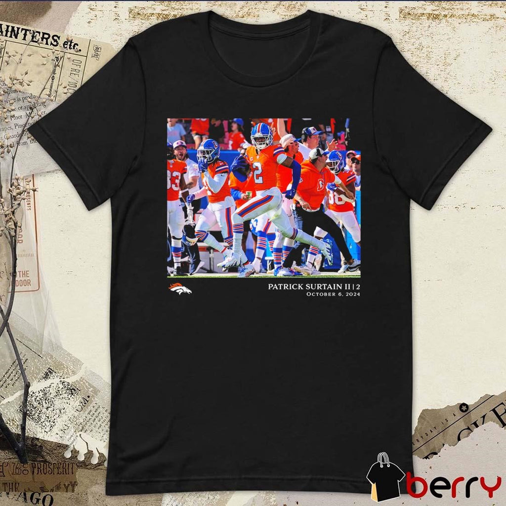 Patrick Surtain II Denver Broncos NFL Flash Features Week 5 Oct 6 2024 t-shirt