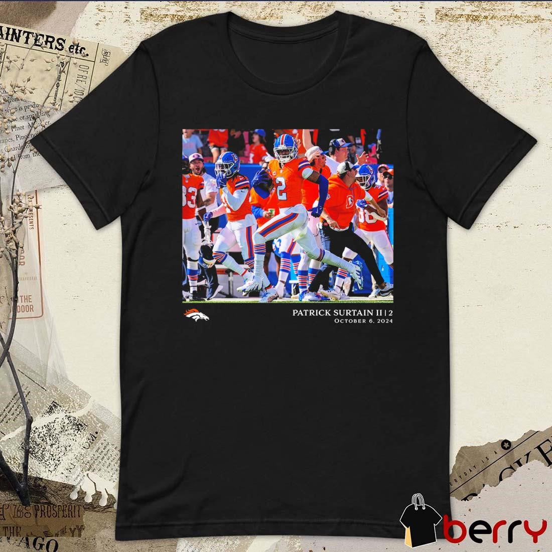 Patrick Surtain II Denver Broncos NFL Flash Features Week 5 Oct 6 2024 t-shirt
