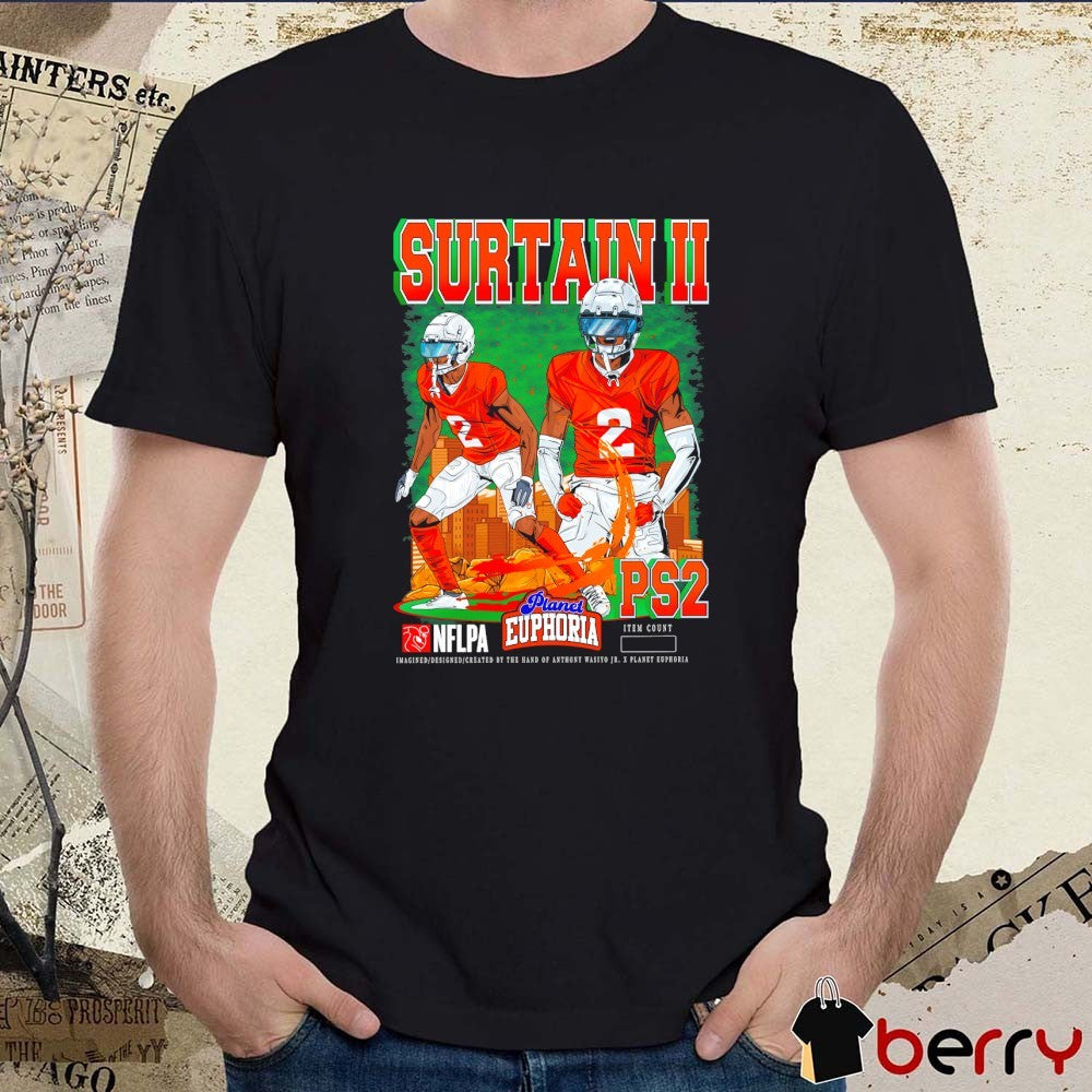 Patrick Surtain II V2 Denver Broncos NFL Planet Euphoria Artwork t-shirt