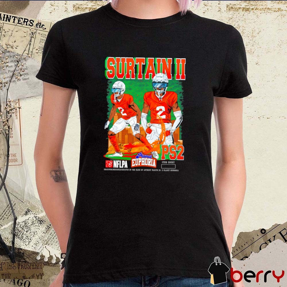 Patrick Surtain II V2 Denver Broncos NFL Planet Euphoria Artwork t-shirt