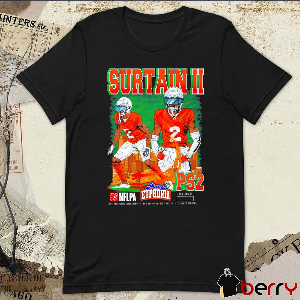 Patrick Surtain II V2 Denver Broncos NFL Planet Euphoria Artwork t-shirt