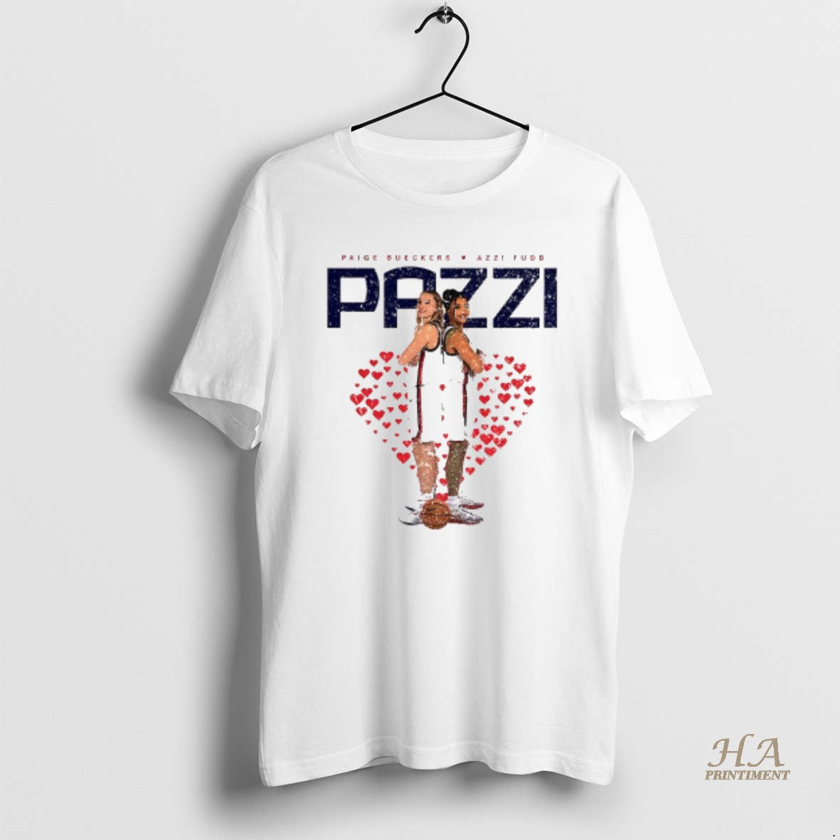 Official Pazzi Paige Bueckers X Azzi Fudd Mini Hearts Wnba T-Shirts, Hoodie, Sweatshirt | InkNestWear.com