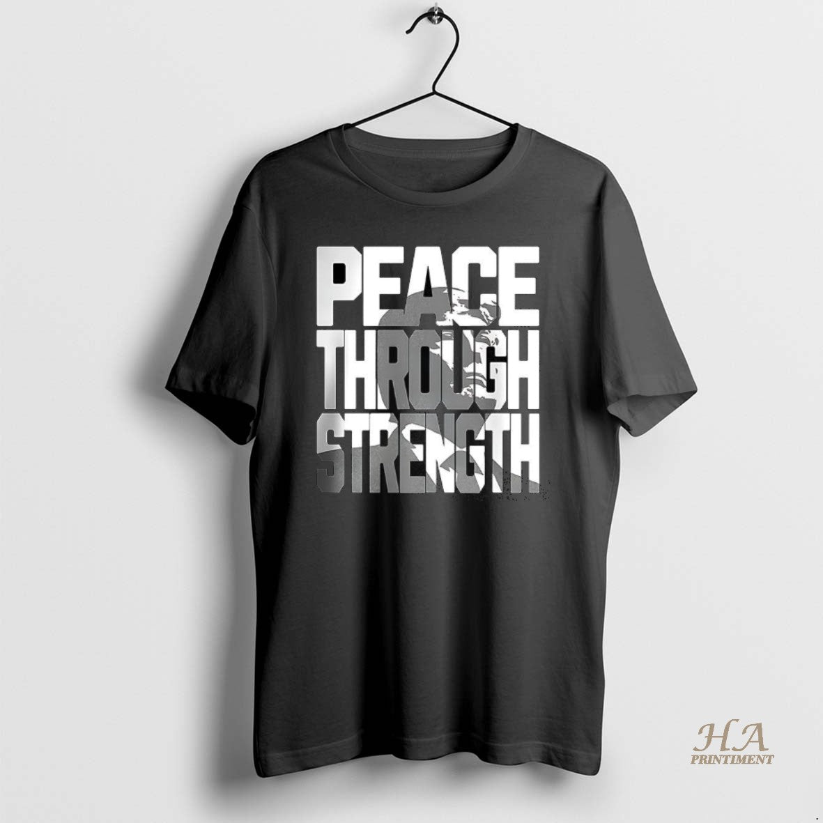 Official Peace Through Strength Trump In Wording T-Shirts, Hoodie, Sweatshirt | InkNestWear.com