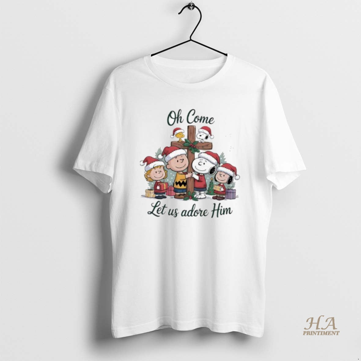 Official Peanuts Nativity Christmas Oh Come Let Us Adore Him T-Shirts, Hoodie, Sweatshirt | InkNestWear.com