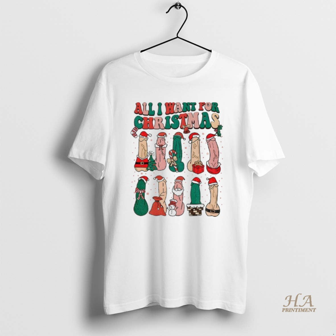 Official Penis All I Want For Merry Christmas Xmas Naughty T-Shirts, Hoodie, Sweatshirt | InkNestWear.com