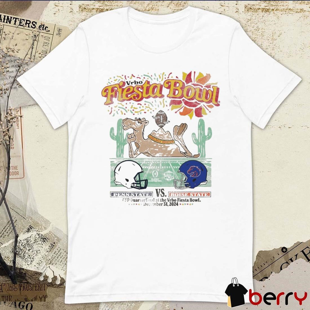 Penn State Nittany Lions Vs Boise State Broncos 2024 CFP Vrbo Fiesta Bowl Matchup Camelback Clash Dec 31 Painting t-shirt