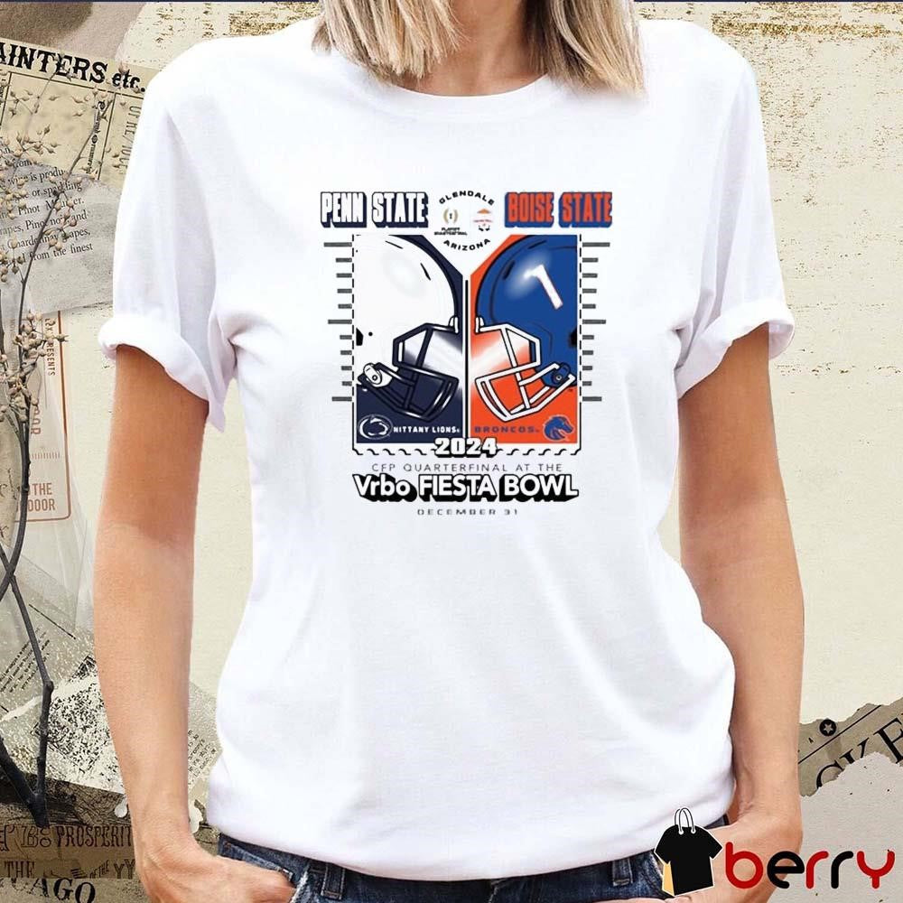 Penn State Nittany Lions Vs Boise State Broncos December 31 2024 College Football Playoff Quarter Finals Bound H2H t-shirt