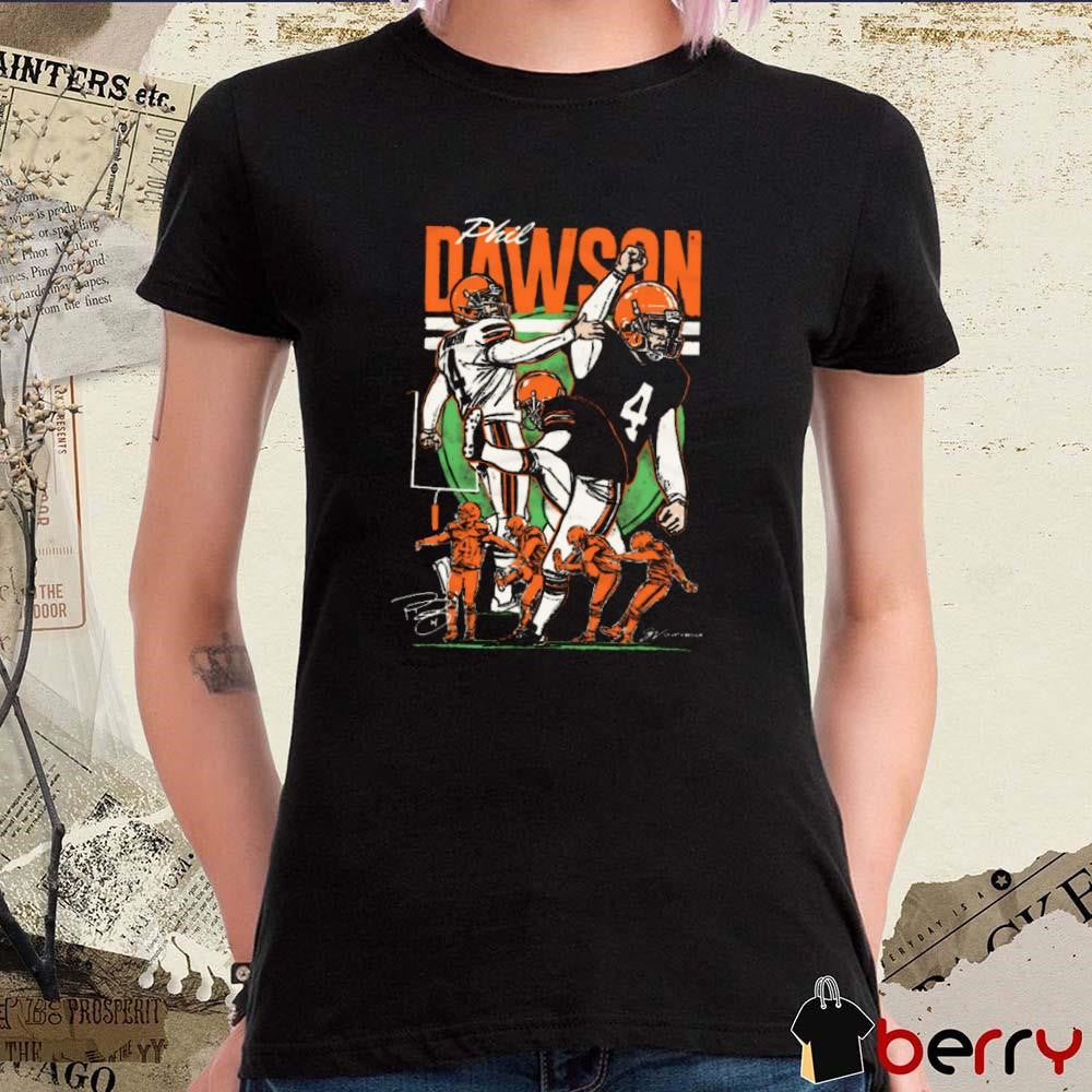 Phil Dawson Cleveland Browns Vintage Signature Painting t-shirt