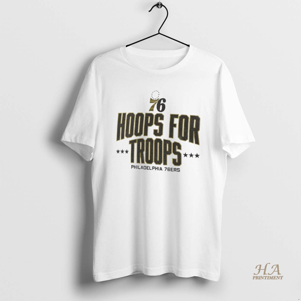 Official Philadelphia 76ers Basketball Nba Hoops For Troops Logo T-Shirts, Hoodie, Sweatshirt | InkNestWear.com