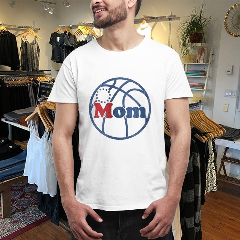 Philadelphia 76ers Philly Hoops Mom T-shirts