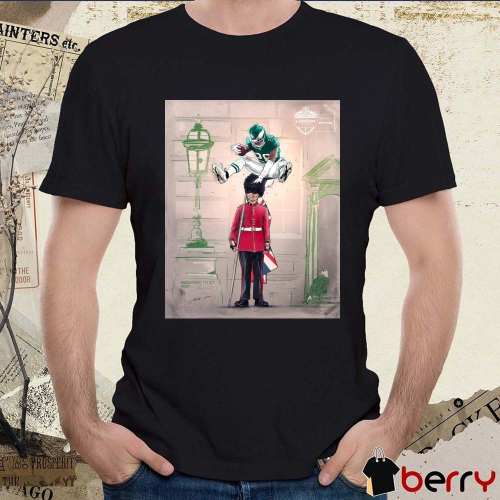 Philadelphia Eagles British Royal Guard at Buckingham Palace Road 2026 NFL London Games Poster t-shirt