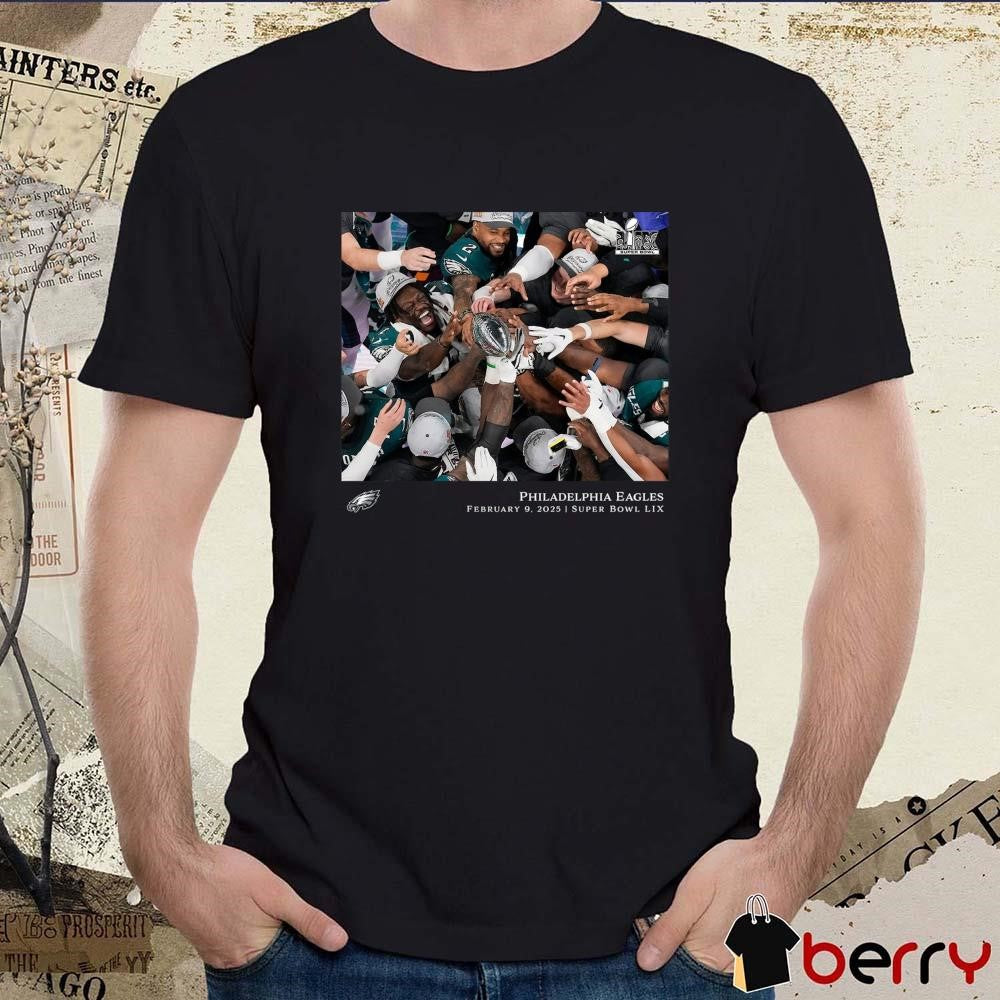 Philadelphia Eagles NFL Flash Features Super Bowl LIX Champions 2 9 2025 t-shirt