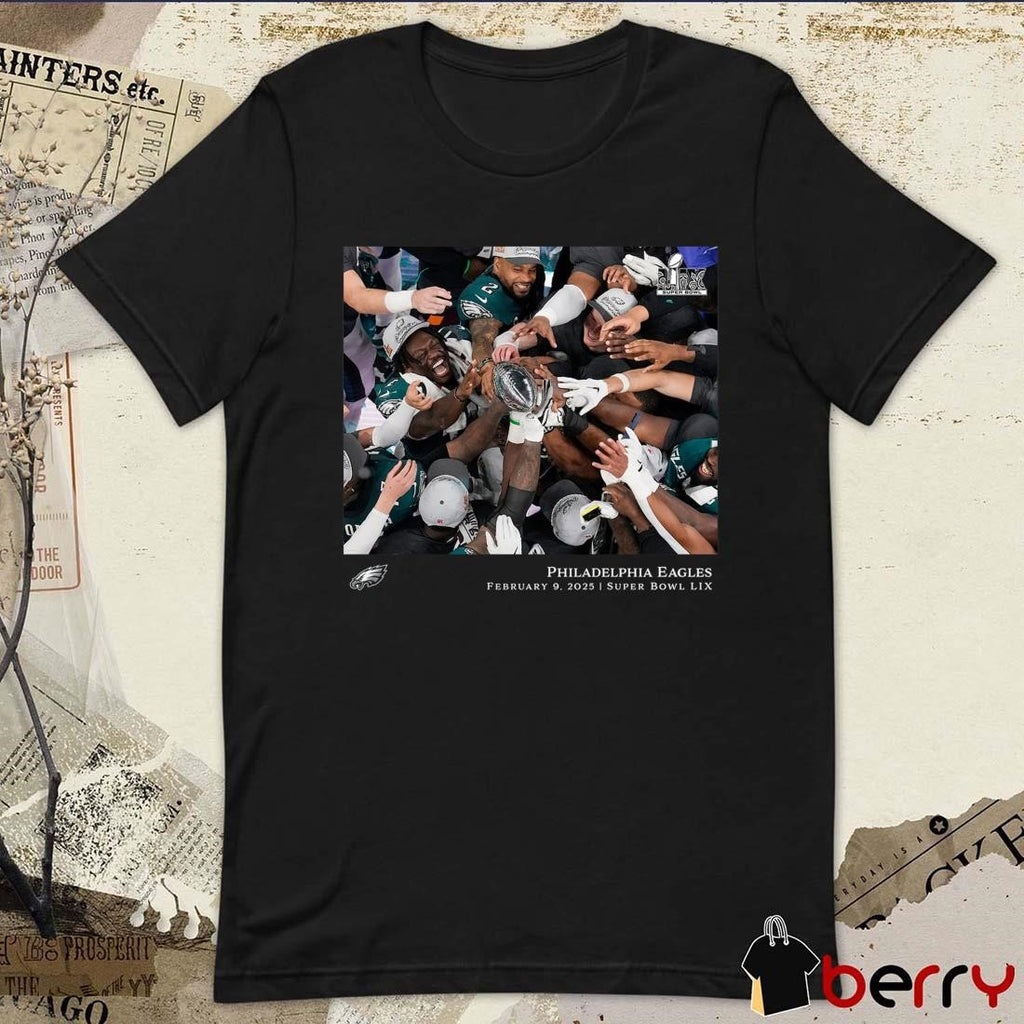 Philadelphia Eagles NFL Flash Features Super Bowl LIX Champions 2 9 2025 t-shirt