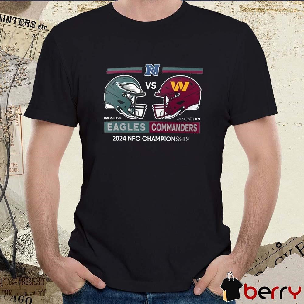 Philadelphia Eagles vs Washington Commanders NFL 2024 NFC Championship Conference Matchup t-shirt