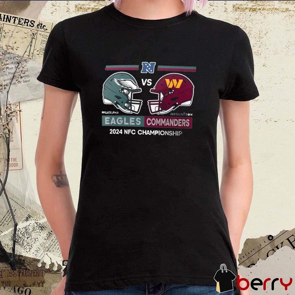 Philadelphia Eagles vs Washington Commanders NFL 2024 NFC Championship Conference Matchup t-shirt