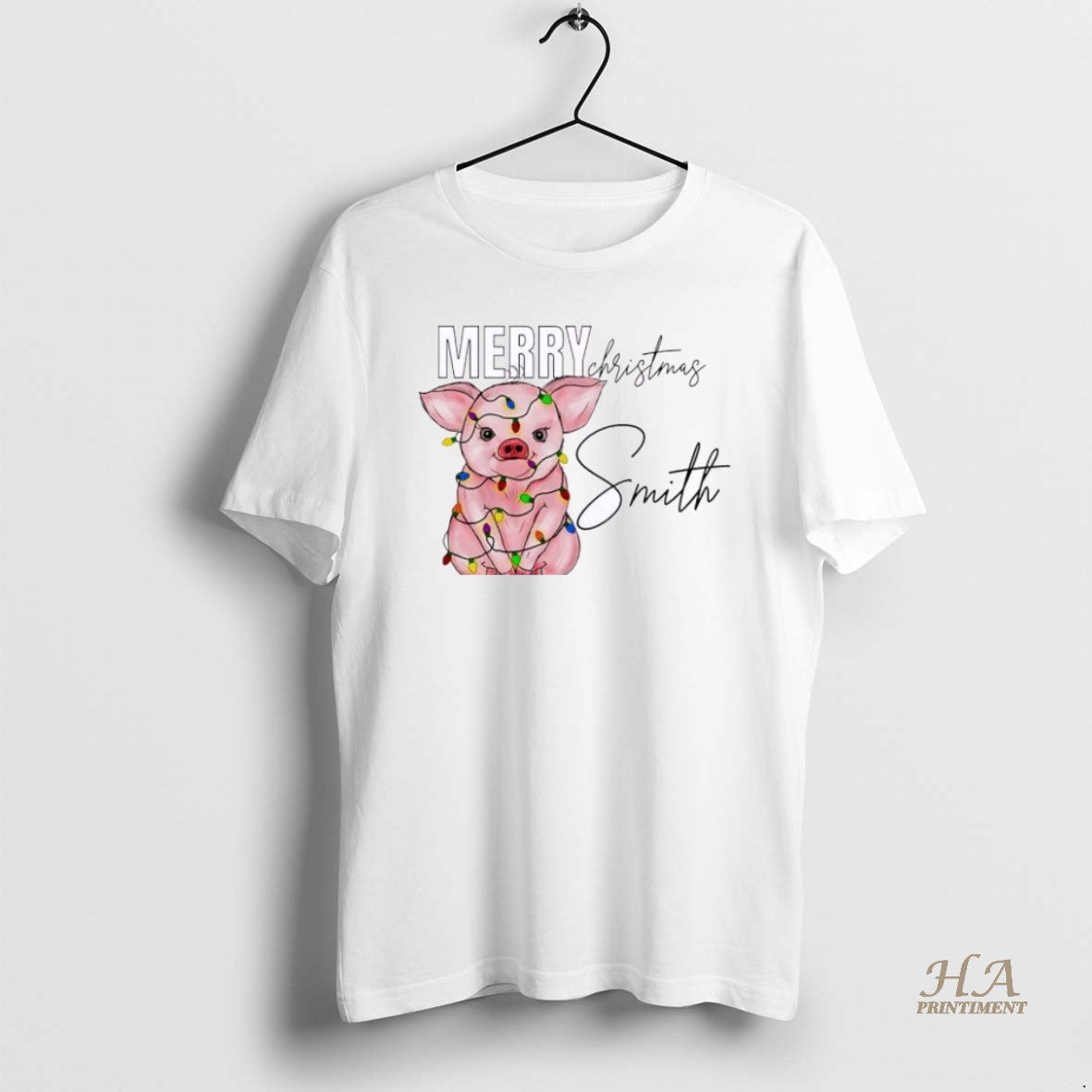 Official Pig Xmas Babys First Christmas Personalized Ornaments White T-Shirts, Hoodie, Sweatshirt | InkNestWear.com